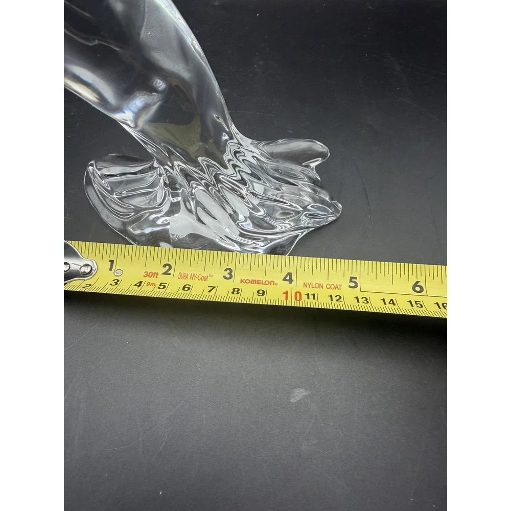Waterford Crystal Glass Breaching Humpback Whale Figurine